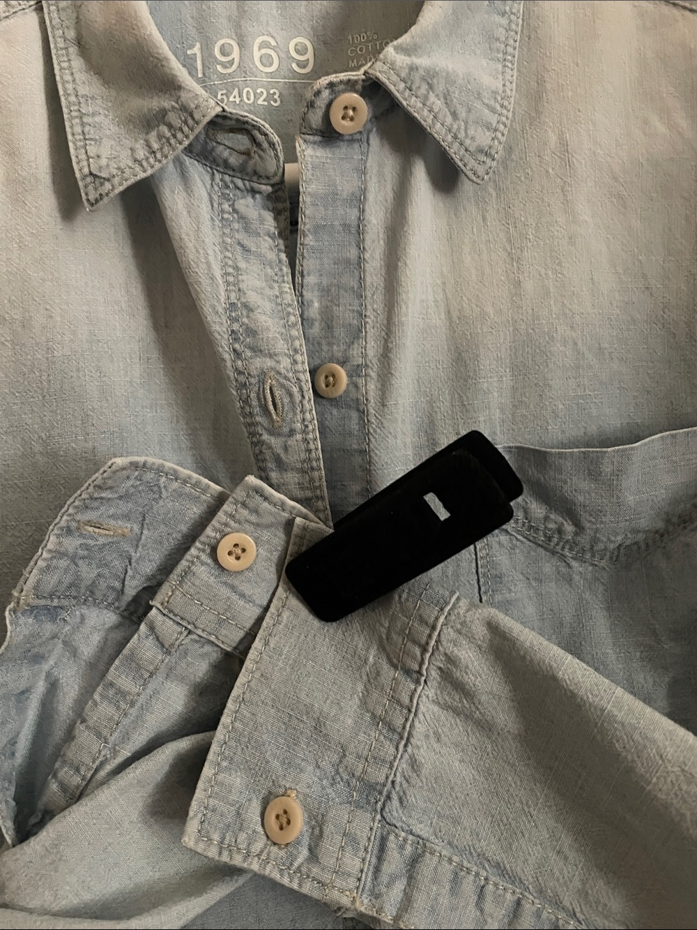 GAP  100% Cotton Retro Faded Button-Down Shirt -